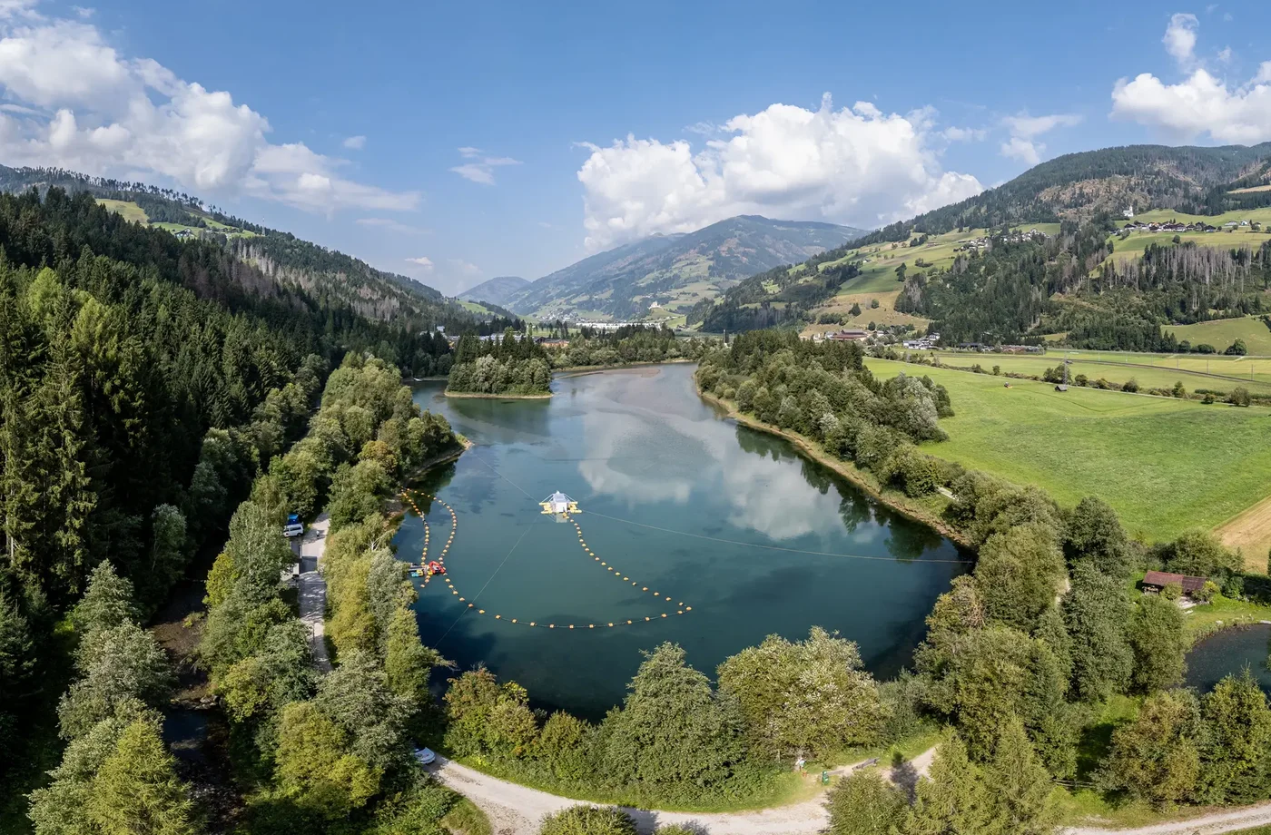 THEMENBILD, TIWAG Speicherteich Tassenbach, Absaugung Sedimentation